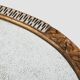 Large French Art Deco gilded and silvered Oval Mirror, ca. 1910