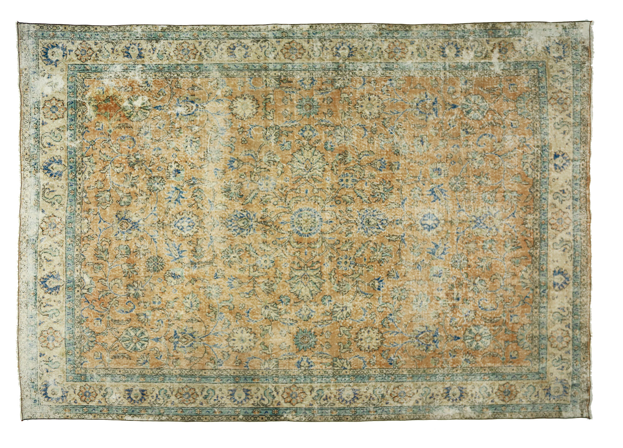Anatolian handmade vintage rug 346 cm x 248 cm