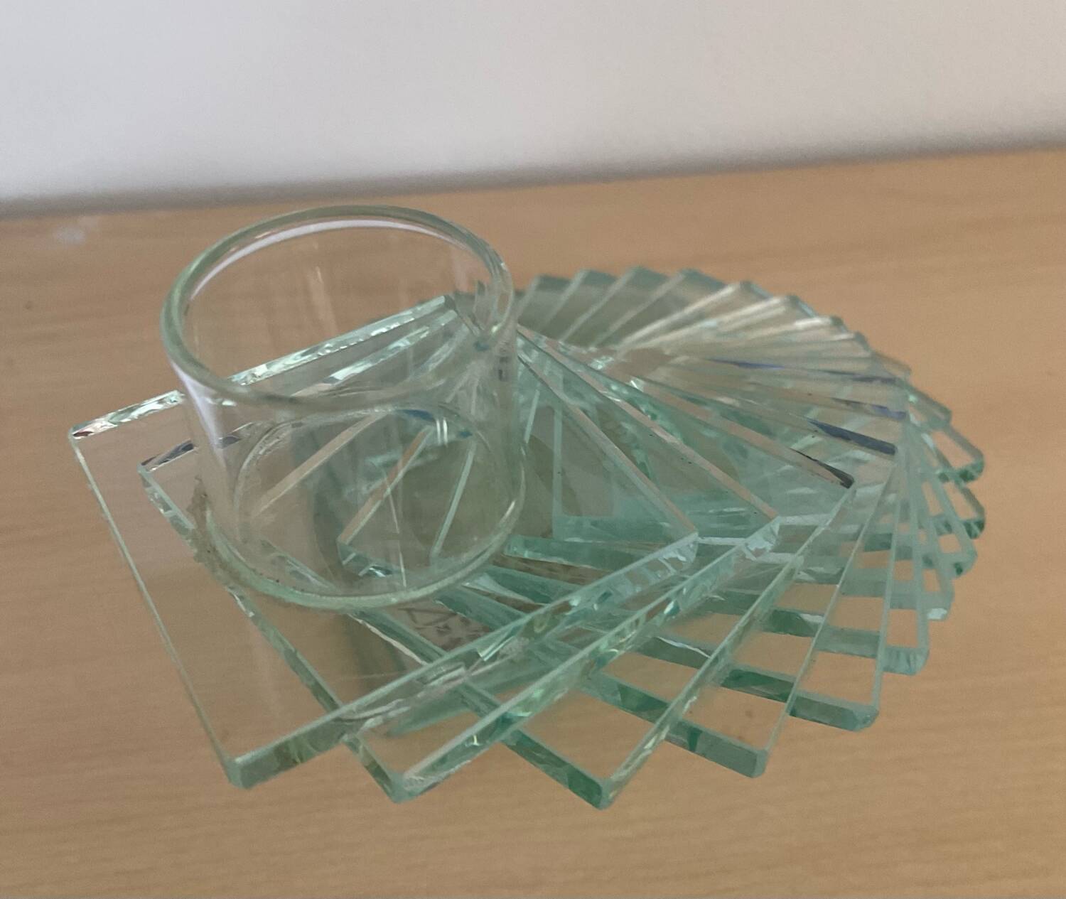 Daskas Amsterdam glass candle holder from the 80s
