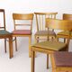 Set of 6 Vintage German Dining Chairs, 1950s–1960s | Beech Wood Frames