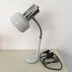 Lampe de bureau flexible blanche et inox