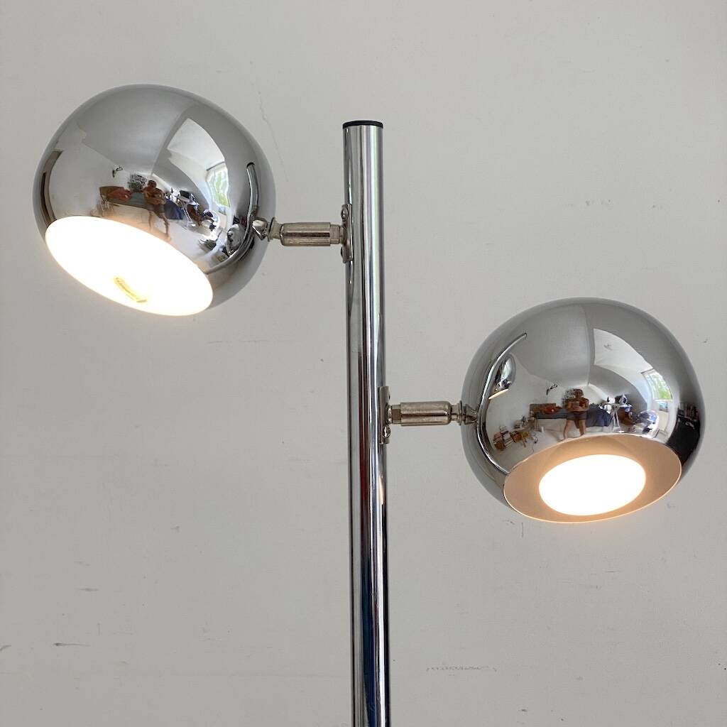 Lampe chromée vintage 1970's