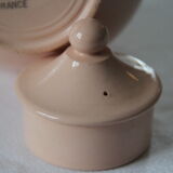 Pink teapot Digoin & Sarreguemines