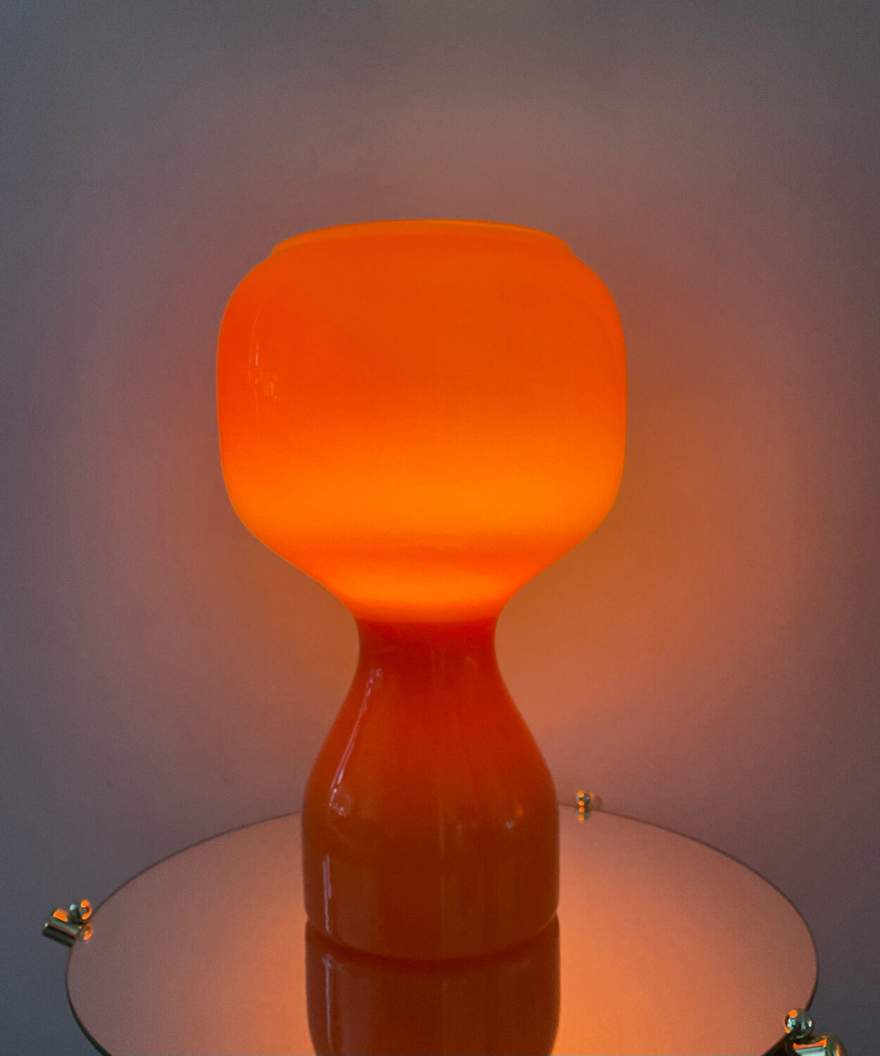 Vintage lamp of the 70s in opaline