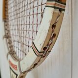 Vintage tennis racket with wooden press
