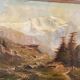 Oil on canvas "mountain landscape" signed L. Reignier 1888