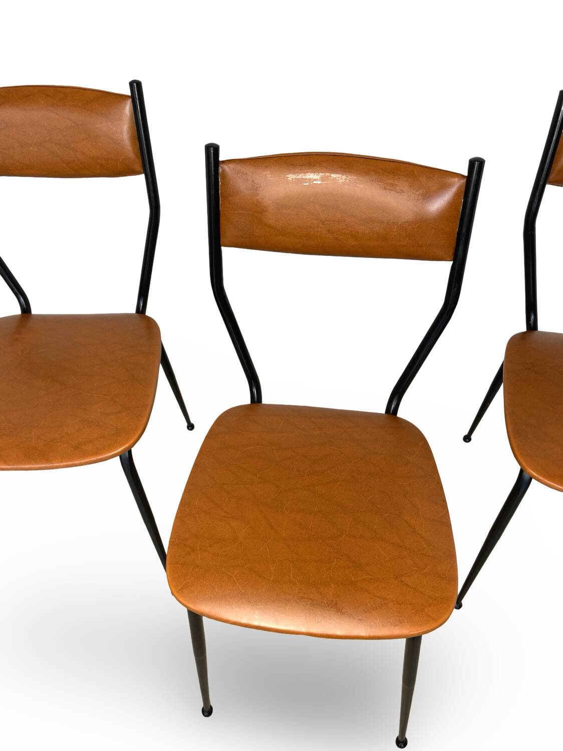 Chaises italiennes du milieu du siècle, années 1960.
