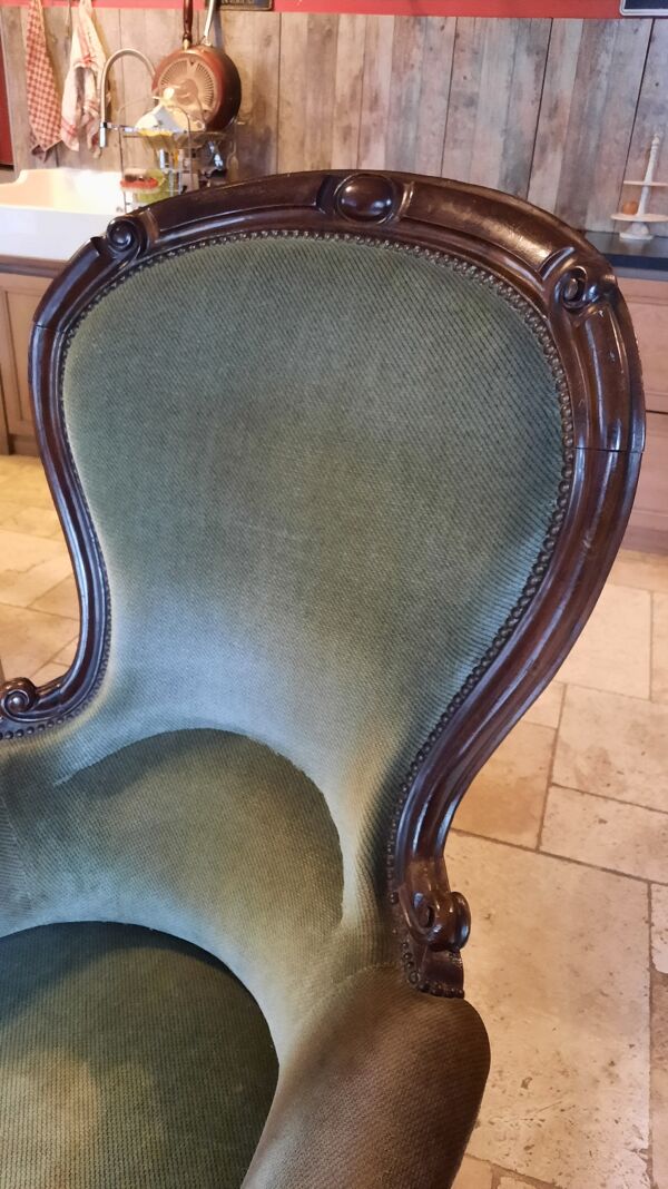 Fauteuil bergère style Louis Philippe