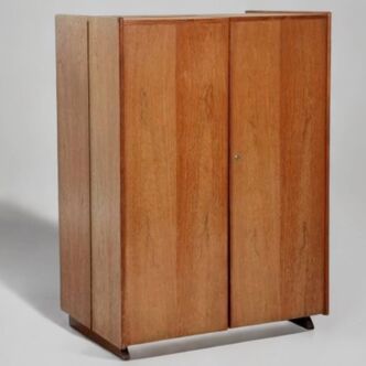 Bureau scandinave Magic Box en teck et chêne, 1960