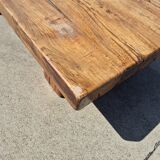 150 cm vintage solid oak rustic brutalist wabi sabi beam coffee table