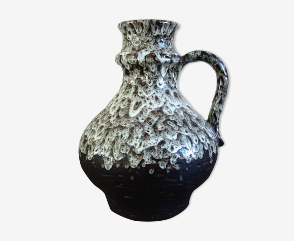 Vase vintage céramique fat lava West Germany