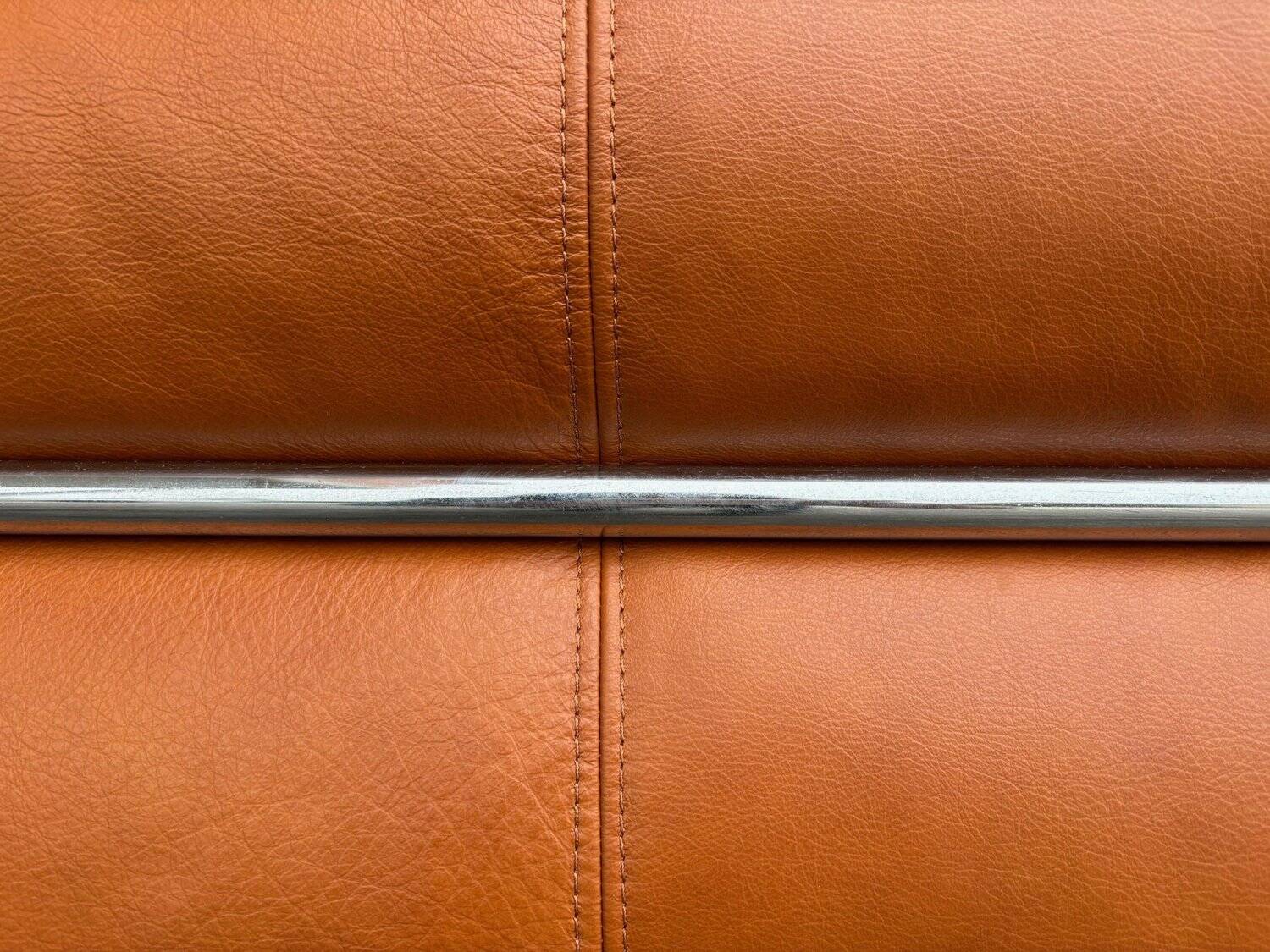 Sesann Leather Sofa by Gianfranco Frattini for Cassina, 1972