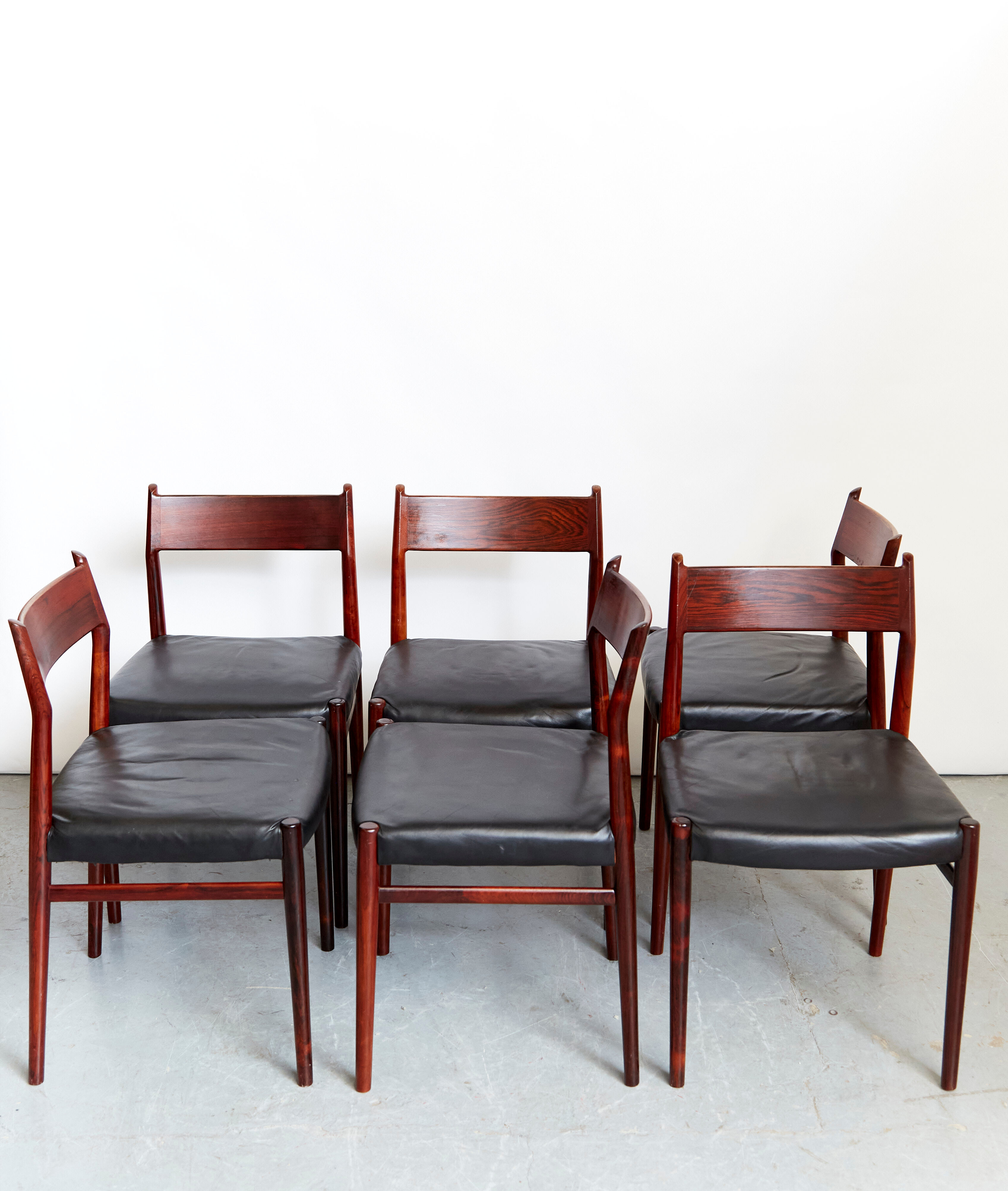 Arne Vodder dining chairs No.418 for Sibast