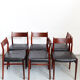 Arne Vodder dining chairs No.418 for Sibast