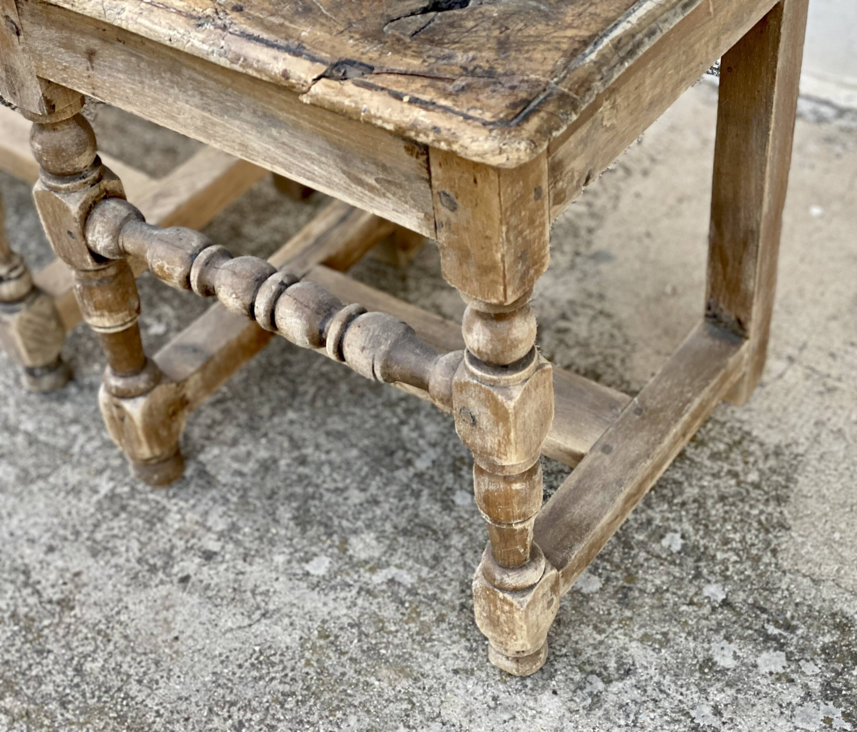 Set of 2 rustic mountain folk art chairs