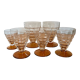 Ensemble de 6 verres vintage style Art déco