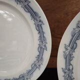 Set of 4 flat plates Terre de Fer Villeroy and Boch "Perlen"