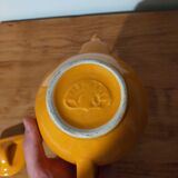 Théière vintage Éléphant jaune