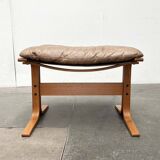 Modern Mid-Century Norwegian Siesta Pouf in Leather by Ingmar Relling for Westnofa, 1960s