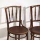 Antique Parisian café-style chairs (c. 1920). Set of 6, no. 3