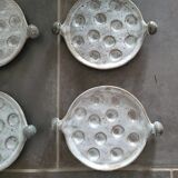 6 ceramic snail plates
