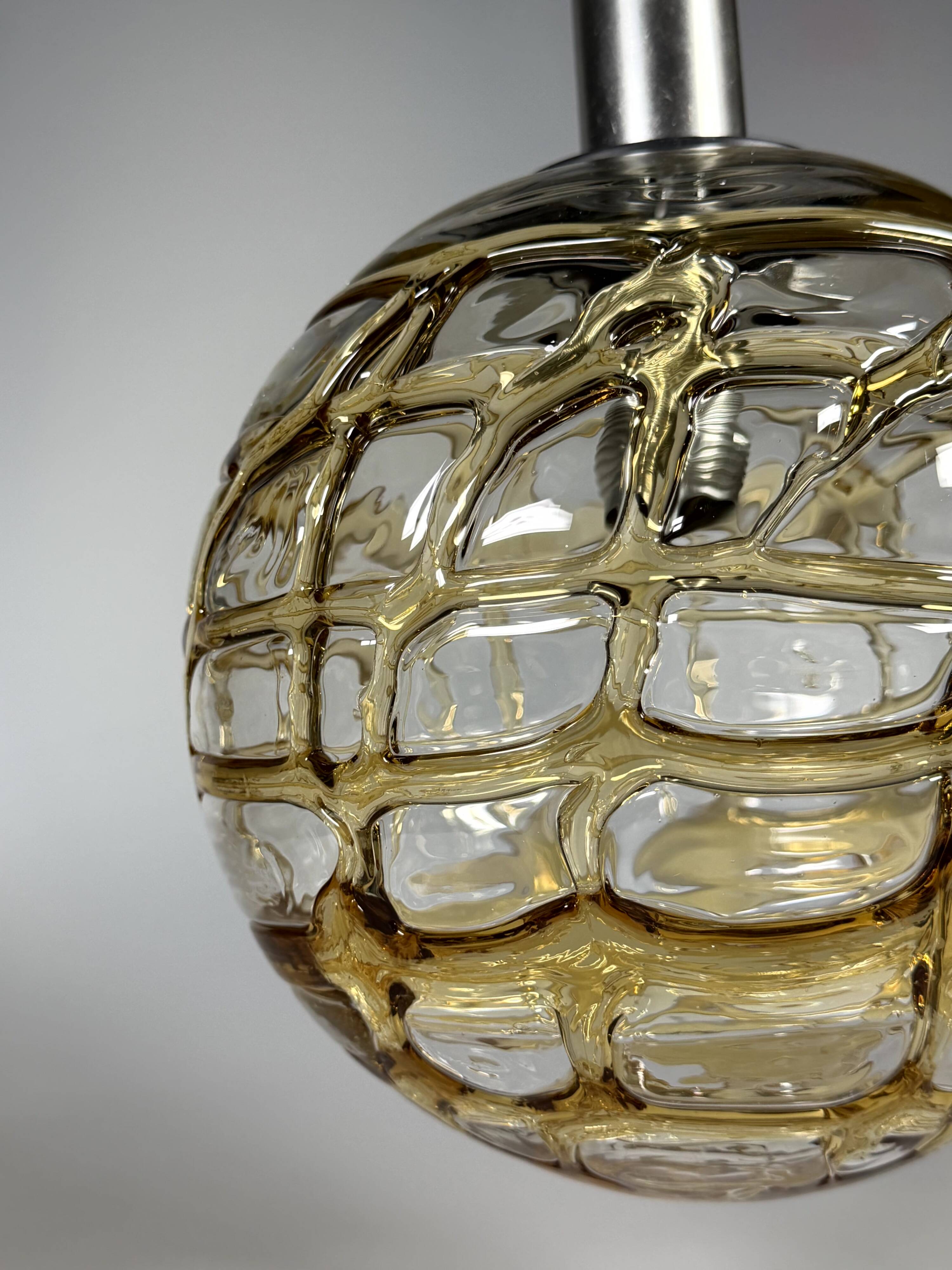 1960s 1970s Globe Ceiling Pendant Lamp by Doria Leuchten Germany