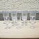 Lot de 9 anciens verres à pied de style Baccarat