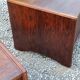 Pair of modernist art deco rosewood bedside tables from the 30s