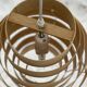 Scandinavian design pendant light from the 1960s in cylindrical wooden slats