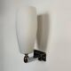 INDA 70s design opaline wall lights (X2)