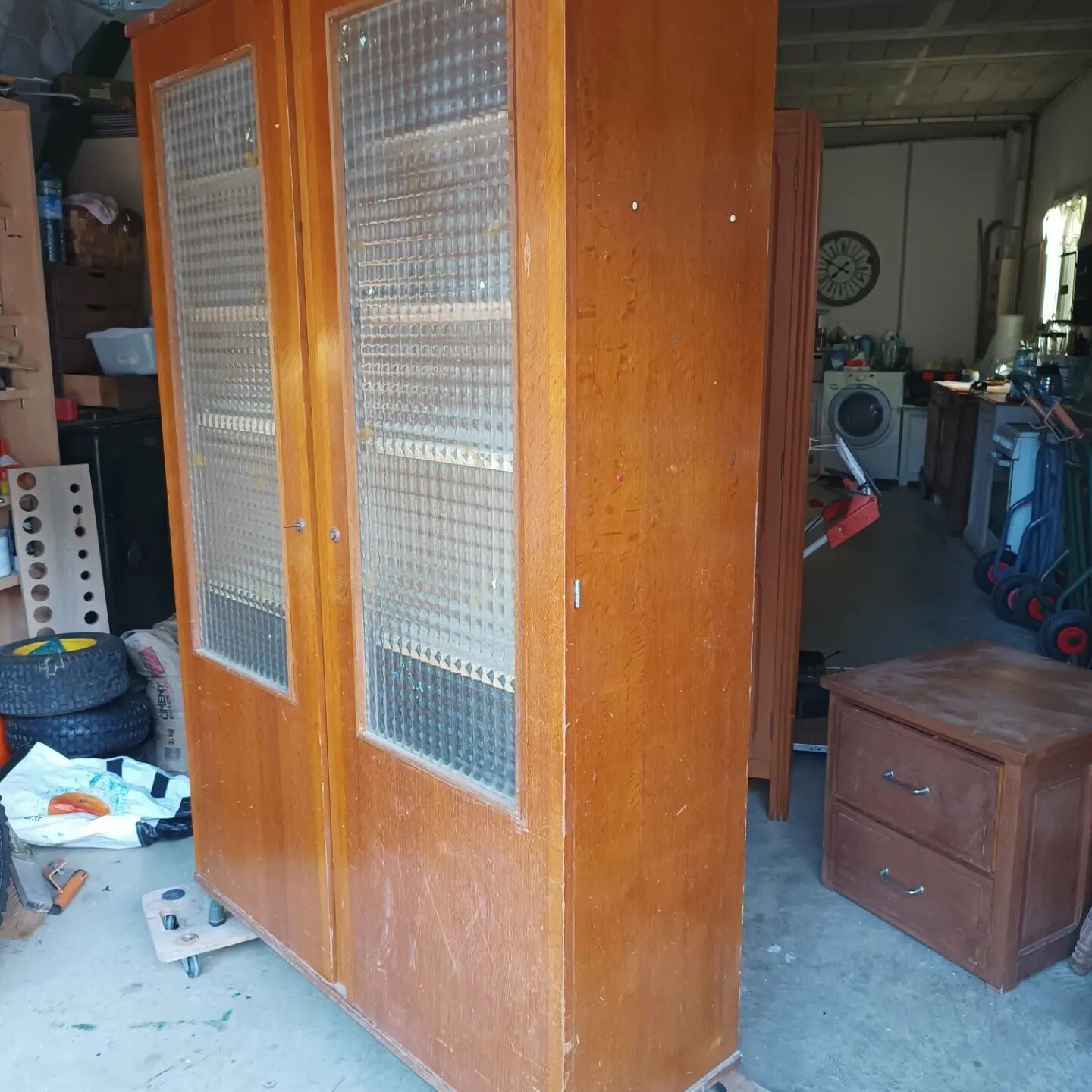 Vintage school cabinet