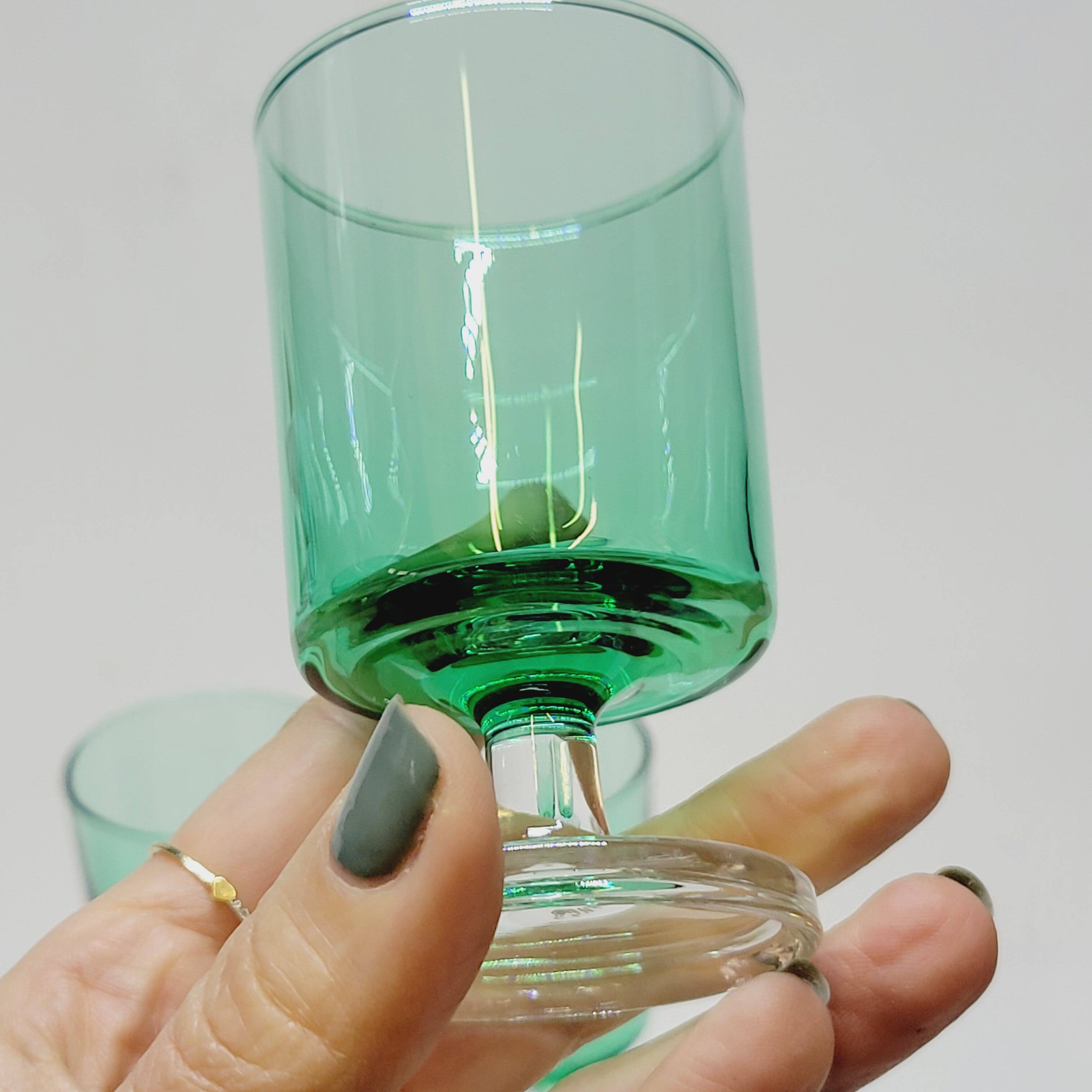 6 Luminarc Sweden Mint Green Glasses