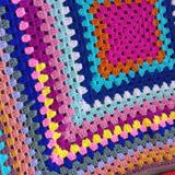 2 granny wool squares