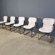 Vintage dining chairs by Willy Rizzo for Cidue set of 5, 1970s