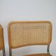 Set of 4 tubular frame and cane dining chairs by Marcel Breuer, 1970s
