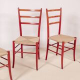 4 chaises de salle à manger Chiavari Spinetto, années 1970, Italie
