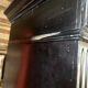 Old black wood showcase