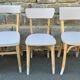 set of modernised vintage chairs – The Scandinavian elegance of the 1950s