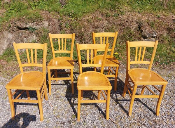 5 chaises de bistrot Luterma