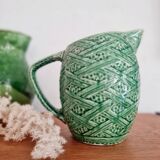 Old green slip pitcher