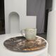 Dish in petrified wood