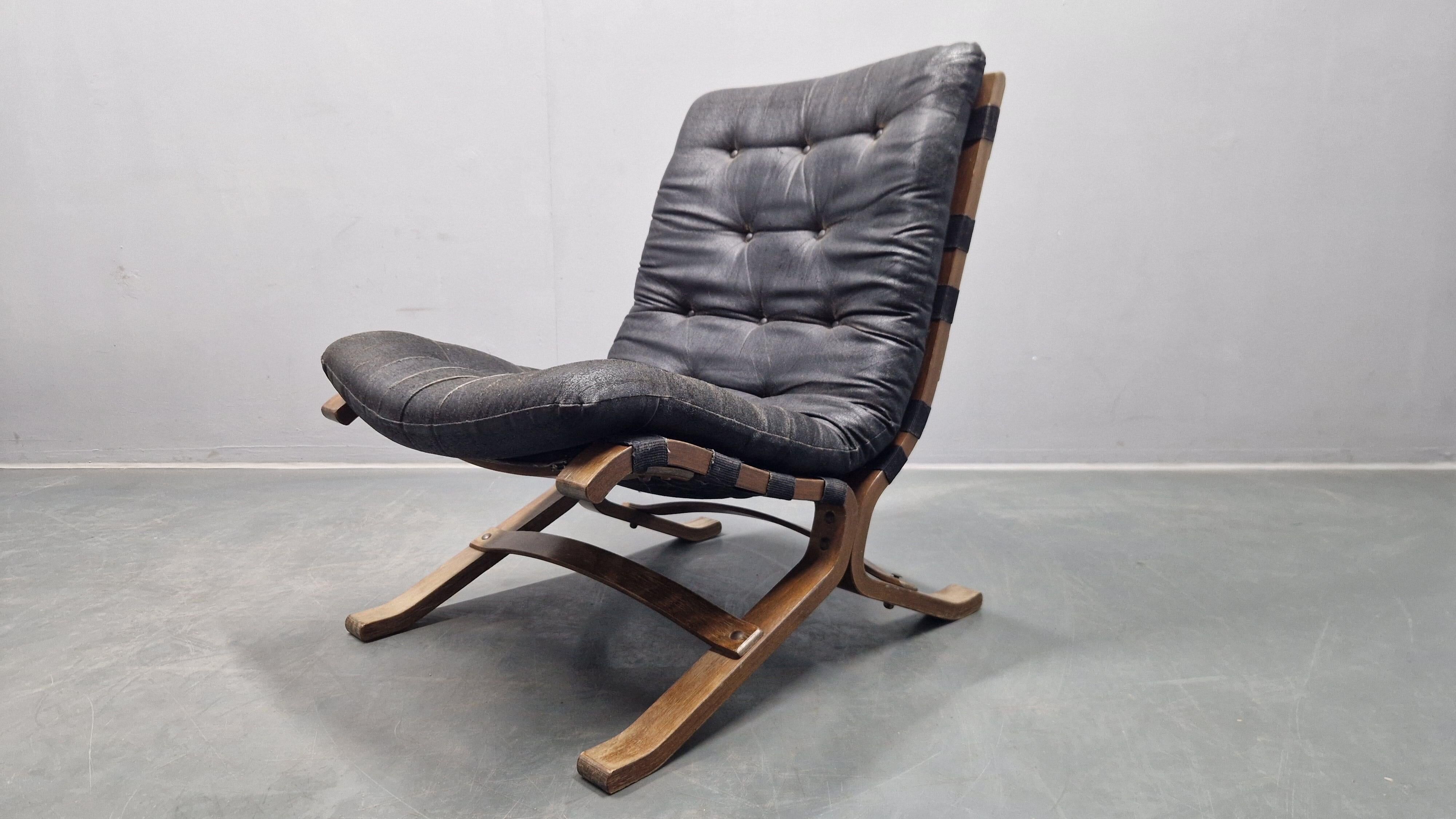 Very rare mid-century lounge chair Siesta, Westnofa, Norway, 1960s