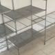 Modular chrome metal shelf