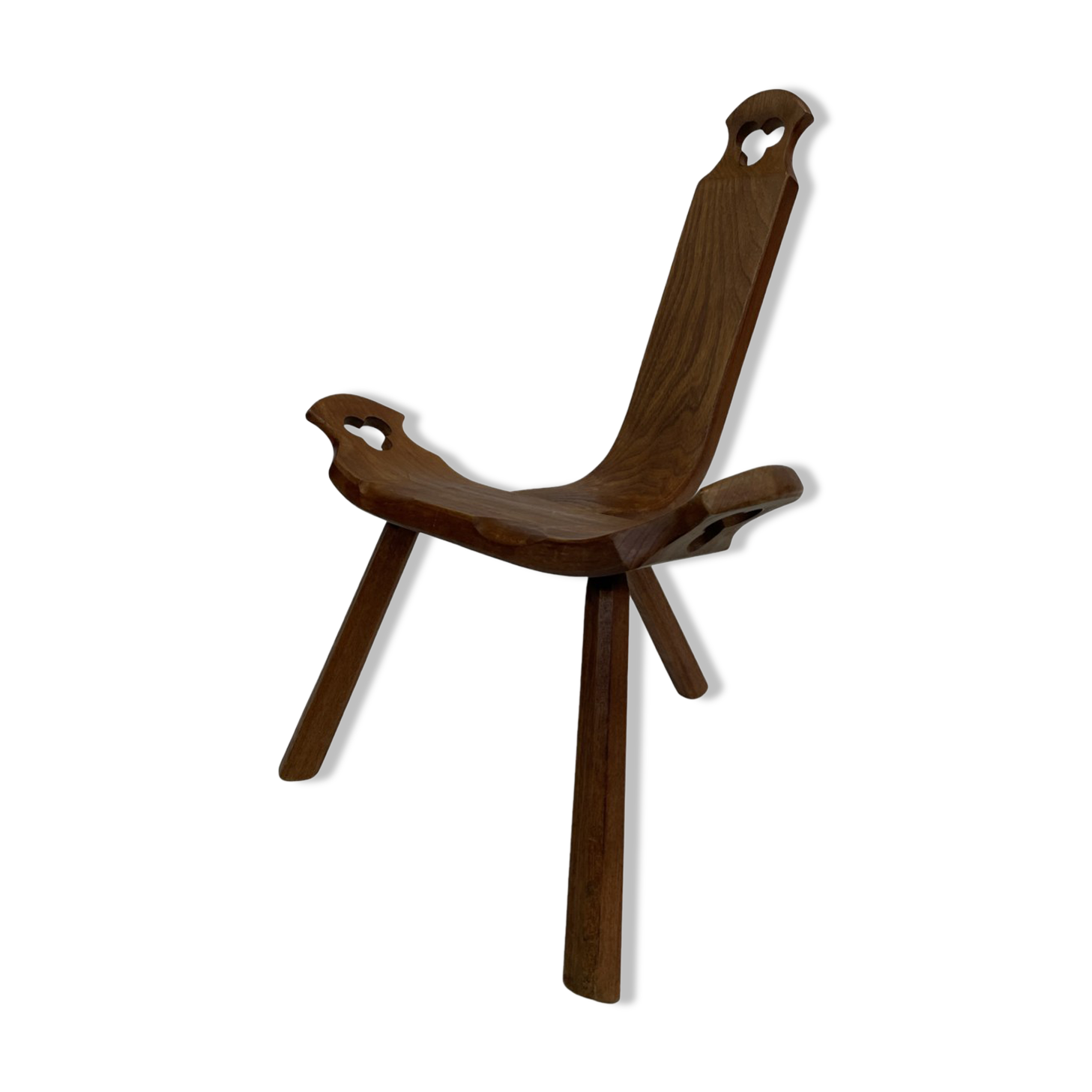 Chaise espagnole vintage brutalist design minimaliste