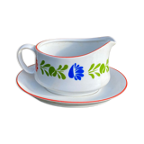 Porcelain sauce dish Alfoldi traditional Hungarian décor Vintage 70s-80s