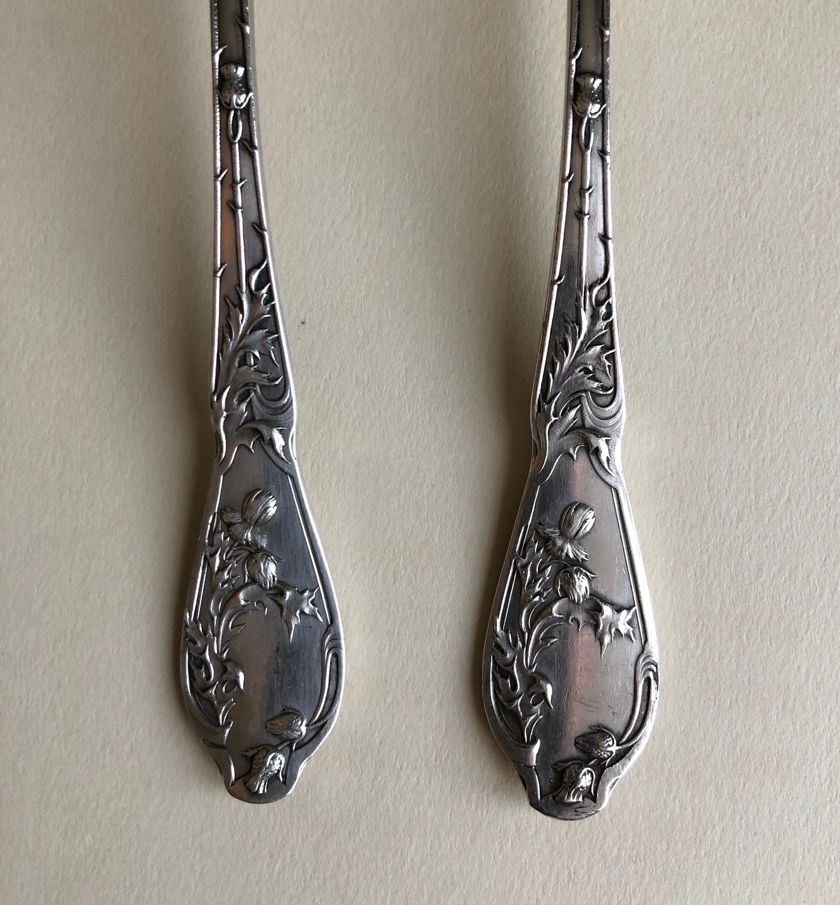 Set of 11 silver metal covers