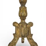 Golden wooden chandelier