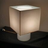 Table lamp white opaline plexi 80s