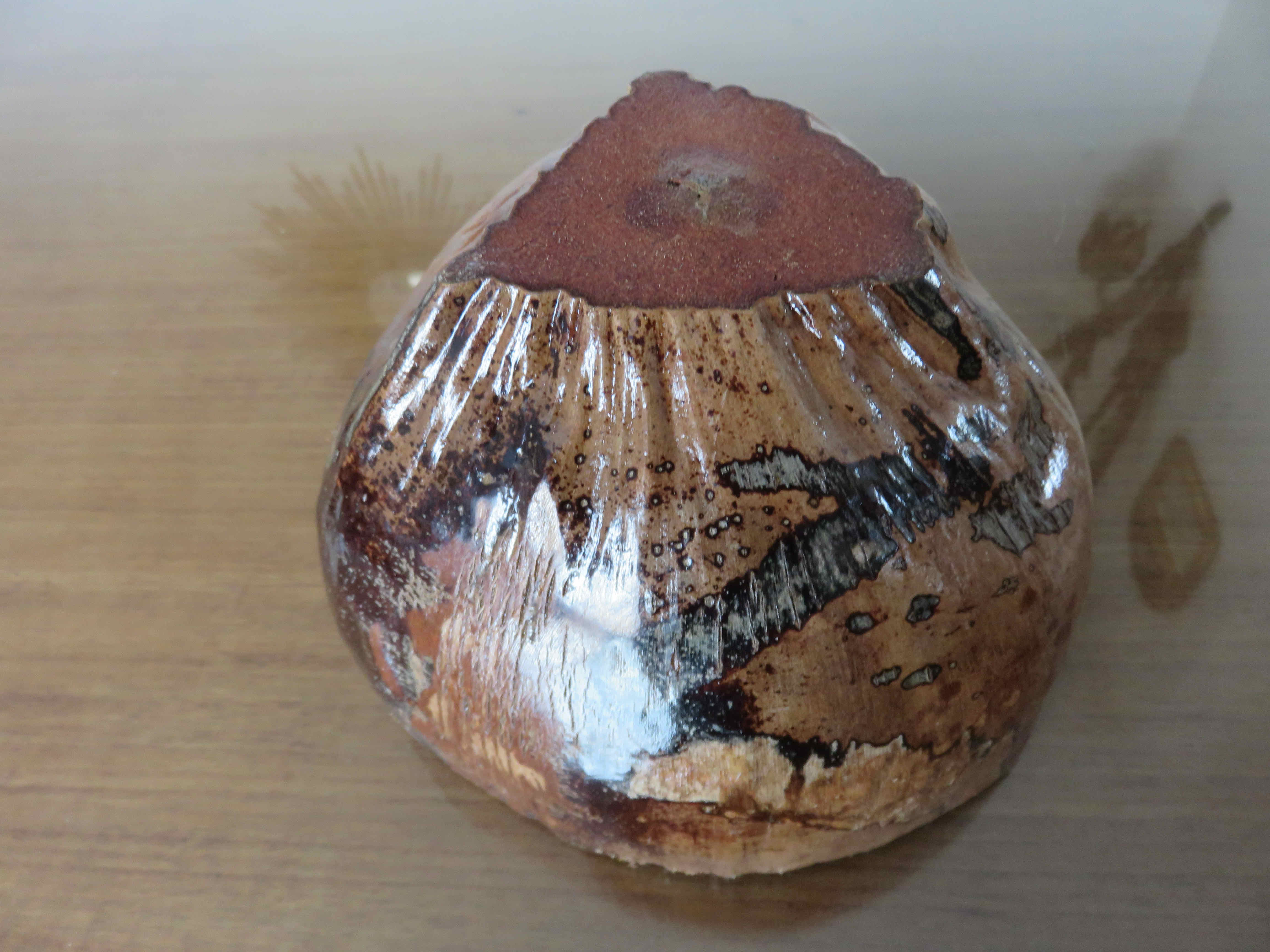 Naturalized coconut ice bucket 1970