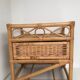 Vintage bamboo and rattan bedsides